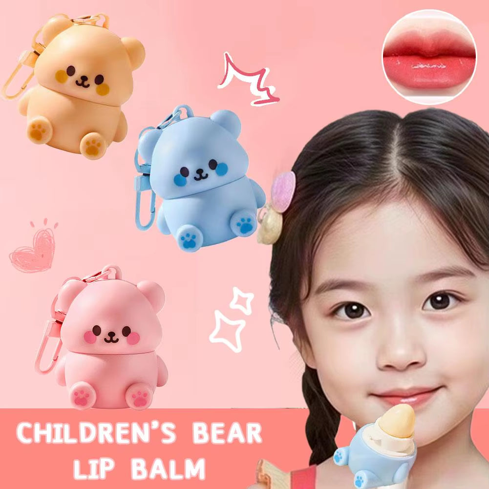 Children Lip Balm Moisturizing Anti-Dry Crack Baby Nourishing Antifreeze Care Lip Care Girls Cracking Lip Bear Lip Balm