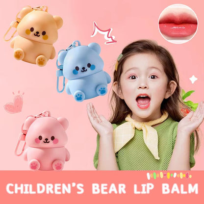 Children Lip Balm Moisturizing Anti-Dry Crack Baby Nourishing Antifreeze Care Lip Care Girls Cracking Lip Bear Lip Balm